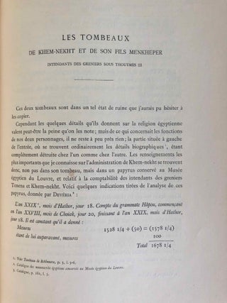 Mémoires publiés par les membres de la mission archéologique française du Caire. Tome V: Tombeaux thébains (complete in 2 volumes).[newline]M6987-15.jpg