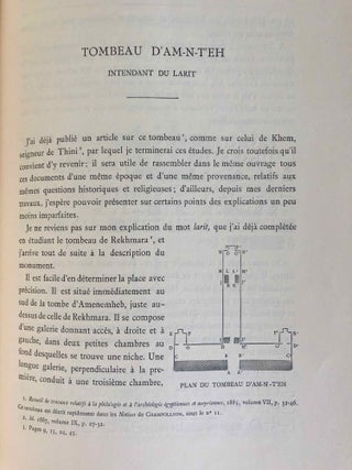 Mémoires publiés par les membres de la mission archéologique française du Caire. Tome V: Tombeaux thébains (complete in 2 volumes).[newline]M6987-18.jpg