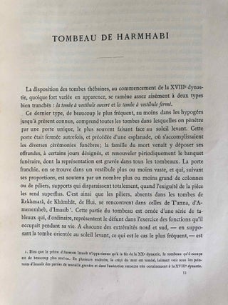 Mémoires publiés par les membres de la mission archéologique française du Caire. Tome V: Tombeaux thébains (complete in 2 volumes).[newline]M6987-32.jpg