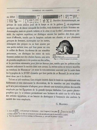 Mémoires publiés par les membres de la mission archéologique française du Caire. Tome V: Tombeaux thébains (complete in 2 volumes).[newline]M6987-37.jpg