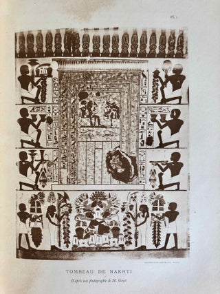 Mémoires publiés par les membres de la mission archéologique française du Caire. Tome V: Tombeaux thébains (complete in 2 volumes).[newline]M6987-39.jpg