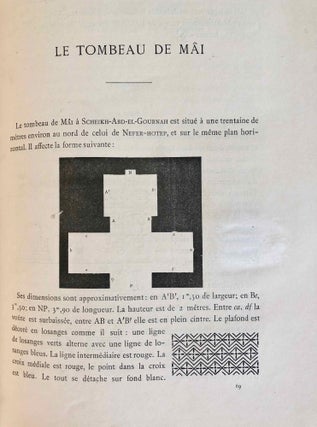 Mémoires publiés par les membres de la mission archéologique française du Caire. Tome V: Tombeaux thébains (complete in 2 volumes).[newline]M6987-43.jpg