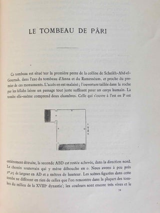 Mémoires publiés par les membres de la mission archéologique française du Caire. Tome V: Tombeaux thébains (complete in 2 volumes).[newline]M6987-56.jpg