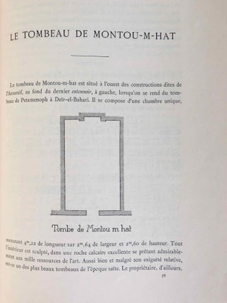 Mémoires publiés par les membres de la mission archéologique française du Caire. Tome V: Tombeaux thébains (complete in 2 volumes).[newline]M6987-62.jpg