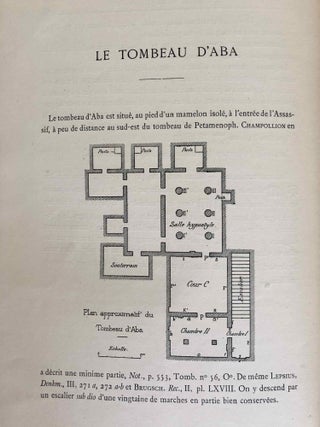 Mémoires publiés par les membres de la mission archéologique française du Caire. Tome V: Tombeaux thébains (complete in 2 volumes).[newline]M6987-64.jpg