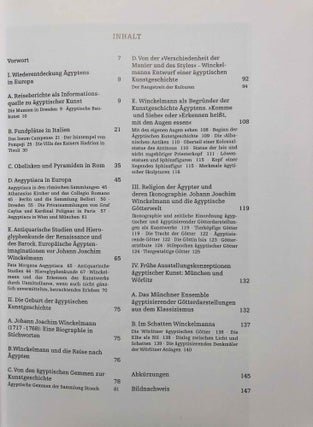 Winckelmann und Ägypten. Die Wiederentdeckung der ägyptischen Kunst im 18. Jahrhundert.