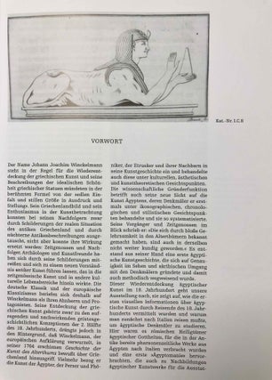 Winckelmann und Ägypten. Die Wiederentdeckung der ägyptischen Kunst im 18. Jahrhundert.