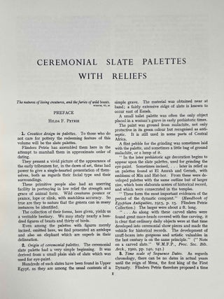 Ceremonial Slate Palettes. Corpus of Proto-Dynastic Pottery.[newline]M7000b-04.jpeg