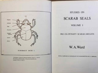 Studies on Scarab Seals. Vol. I: Pre-12th dynasty scarab amulets. Vol. II: Scarab seals and their contribution to history in the early second millennium B.C. Part 1: Text. Part 2: Inventory (3 volumes, complete set)[newline]M7003-01.jpg