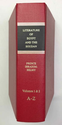 Item #M7006a Literature of Egypt and the Soudan. HILMY Prince Ibrahim[newline]M7006a-00.jpeg