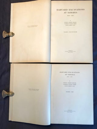 Harvard excavations at Samaria 1908-1910. Vol. I: Text. Vol. II: Plans and plates (complete set)