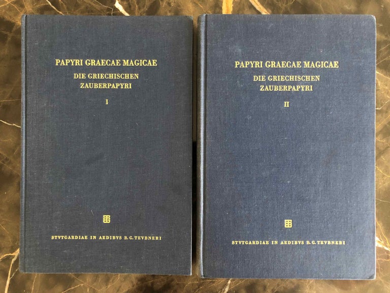 Item #M7008 Papyri Graecae Magicae = Die griechischen Zauberpapyri. Volumes I & II (complete set). 8 PAGES IN XEROX. HENRICHS Albert - PREISENDANZ Karl.[newline]M7008.jpg