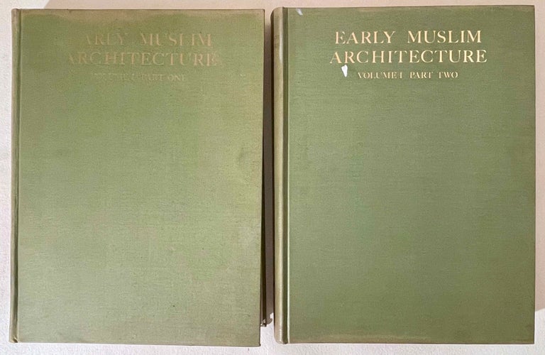 Item #M7011a Early Muslim architecture, Umayyads, early Abbasids & Tulunids. Part 1: Umayyads, A.D. 622-750. (in two volumes). CRESWELL Keppel Archibald Cameron.[newline]M7011a-00.jpeg