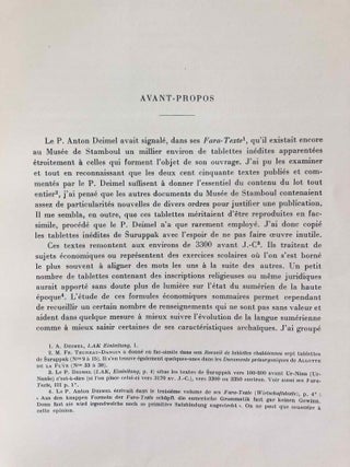 Tablettes sumériennes de Suruppak conservées au musée de Stamboul