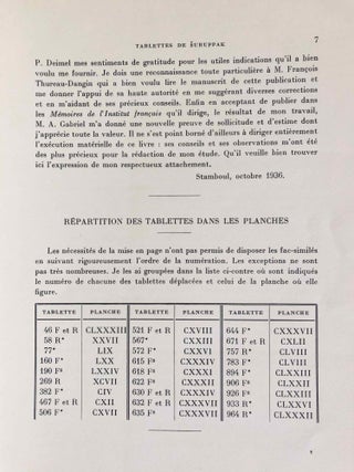 Tablettes sumériennes de Suruppak conservées au musée de Stamboul