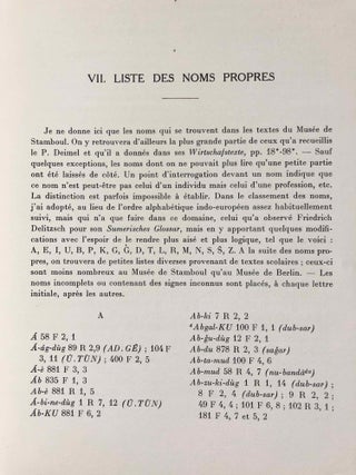 Tablettes sumériennes de Suruppak conservées au musée de Stamboul