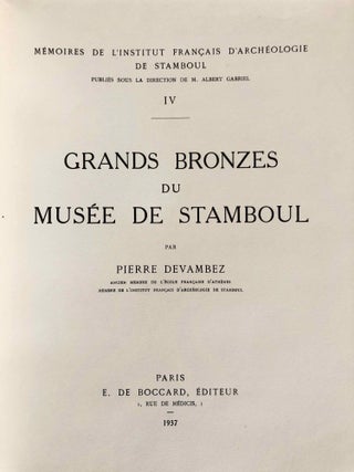 Grands bronzes du Musée de Stamboul