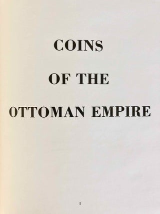 Coins of the Ottoman Empire and the Turkish Republic: a detailed catalogue of the Jem Sultan collection. 2 volumes (complete set)[newline]M7015-16.jpg