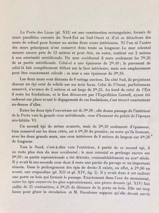 Malatya: Fouilles de la Mission Archéologique Française. Tome 1,1: Arslantepe, La porte des lions.[newline]M7016-10.jpg