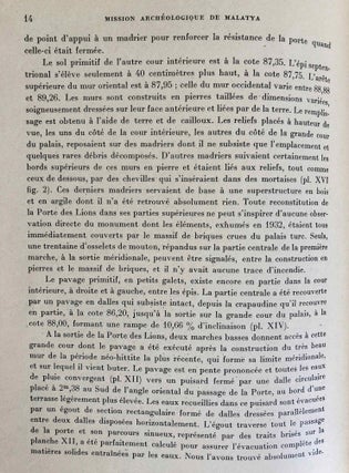 Malatya: Fouilles de la Mission Archéologique Française. Tome 1,1: Arslantepe, La porte des lions.[newline]M7016-11.jpg