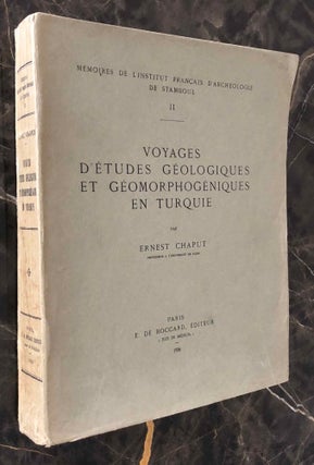 Voyages d'Etudes Géologiques et Géomorphogéniques en Turquie
