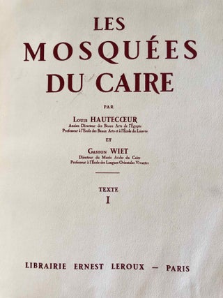 Les mosquées du Caire, 2 volumes (complete set)[newline]M7020a-002.jpg
