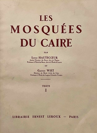 Les mosquées du Caire, 2 volumes (complete set)[newline]M7020b-03.jpeg