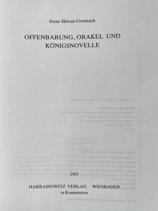 Offenbarung, Orakel und Königsnovelle[newline]M7022a-01.jpeg