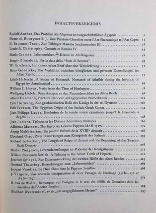 Festschrift zum 80. Geburtstag von Professor Dr. Hermann Junker. I. Teil.