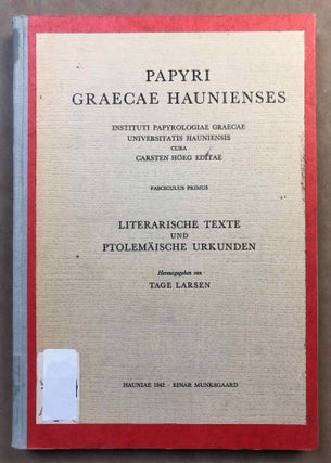 Item #M7034 Papyri Graecae Haunienses. LARSEN Tage[newline]M7034.jpg