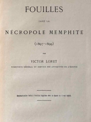 Fouilles dans la nécropole memphite (1897-1899), with: Les tombeaux de Thoutmès III et d'Aménophis II et la cachette royale de Biban el-Molouk[newline]M7040-02.jpg