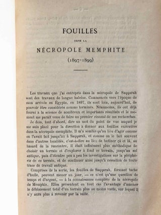 Fouilles dans la nécropole memphite (1897-1899), with: Les tombeaux de Thoutmès III et d'Aménophis II et la cachette royale de Biban el-Molouk[newline]M7040-03.jpg