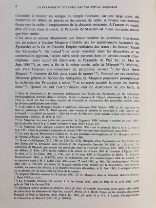 Recherches dans la pyramide et au temple haut du Pharaon Pépi Ier, à Saqqarah