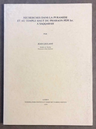 Item #M7043 Recherches dans la pyramide et au temple haut du Pharaon Pépi Ier, à Saqqarah....