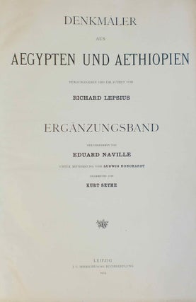 Denkmäler aus Aegypten und Aethiopien. Band XIII: Ergänzungsband.[newline]M7048-002.jpg