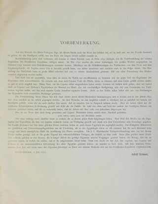 Denkmäler aus Aegypten und Aethiopien. Band XIII: Ergänzungsband.