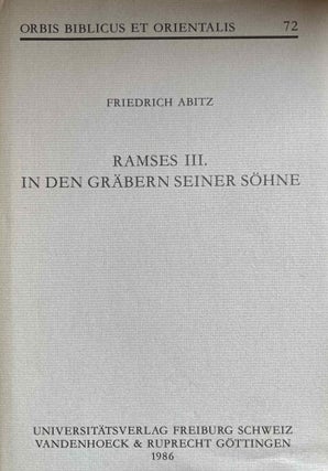 Item #M7053c Ramses III. in den Gräbern seiner Söhne. ABITZ Friedrich