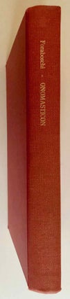 Item #M7063 Onomasticon alterum papyrologicum. Supplemento al Namenbuch di F. Preisigke. Serie...