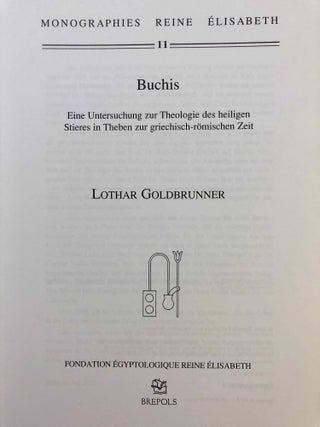 Buchis. Eine Untersuchung zur Theologie des heiligen Stieres in Theben zur griechisch-römischen Zeit.[newline]M7065a-01.jpg