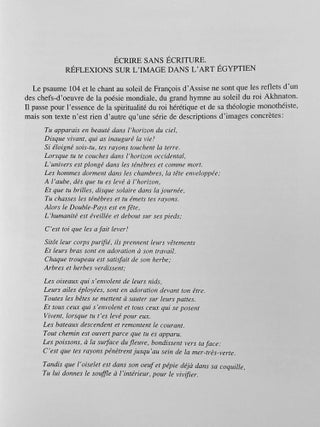 La peinture égyptienne ancienne. Un monde de signes à préserver.