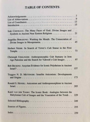 The Image and the Book. Iconic cults, Aniconis, and the Rise of Book Religion in Israel and the Ancient Near East.[newline]M7069-02.jpg