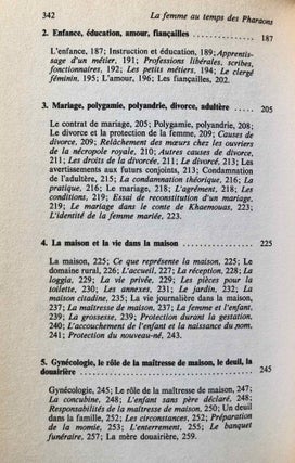 La femme au temps des pharaons
