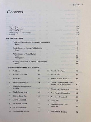 Mendes I & II, with: Addenda and Errata & Additional Bibliography and Abbreviations, loosely added (complete set)[newline]M7087-21.jpg