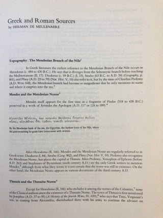 Mendes I & II, with: Addenda and Errata & Additional Bibliography and Abbreviations, loosely added (complete set)[newline]M7087-26.jpg