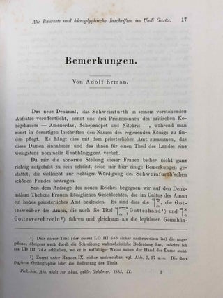 Alte Baureste und hieroglyphische Inschriften im Uadi Gasus. Mit Bemerkungen von A. Erman.[newline]M7096a-05.jpg
