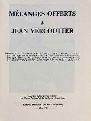 Mélanges offerts à Jean Vercoutter[newline]M7098-02.jpg