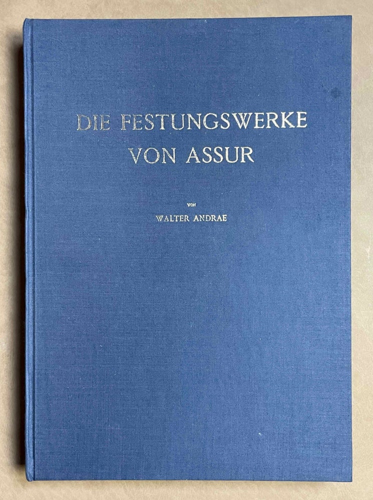 Item #M7102b Die Festungswerke von Assur. Text- und Tafelband (complete). ANDRAE Walter.[newline]M7102b-00.jpeg