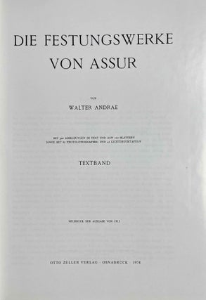Die Festungswerke von Assur. Text- und Tafelband (complete)[newline]M7102b-01.jpeg