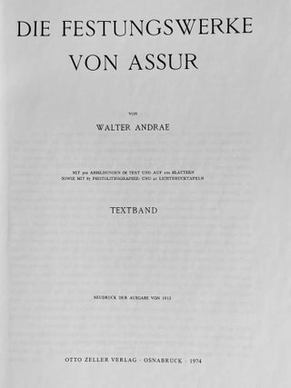 Die Festungswerke von Assur. Text- und Tafelband (complete)[newline]M7102c-02.jpeg