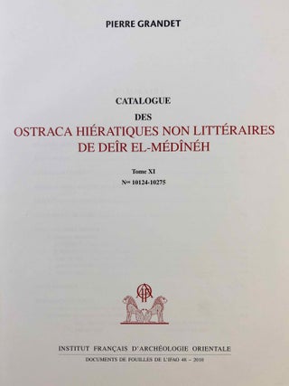 Catalogue des ostraca hiératiques non littéraires de Deir el-Medîneh. Tome XI: Nos 10124-10275[newline]M7125b-01.jpg